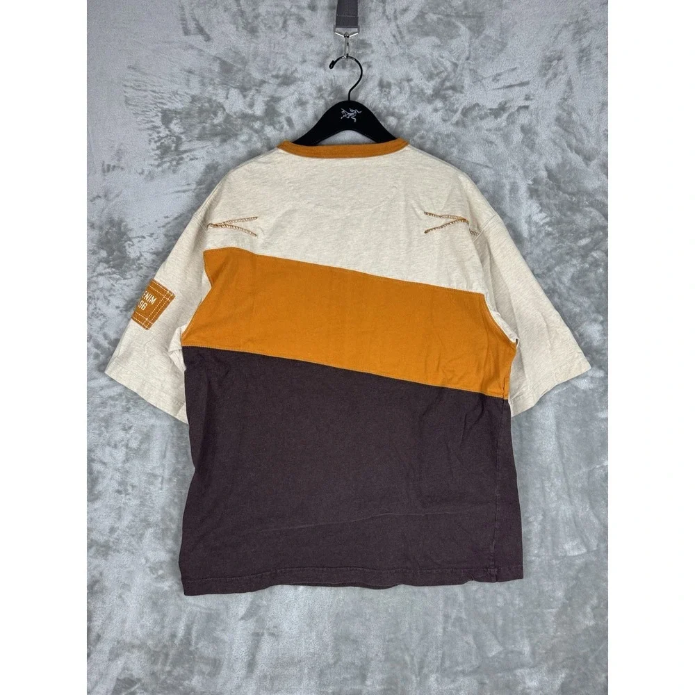 Vintage Y2K Enyce Colorblock Embroidered Spellout Shirt Mens XL Hip Hop Skater